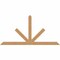 Ekena Millwork Saratoga Timber Gable Bracket, Western Red Cedar, 108"W x 54"H x 3 1/2"D x 5 1/2"F, 12/12 Pitch GBW108X54X0406SAR00SWR - alternate 1